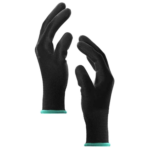 Arbetshandskar 24 pcs Svart 11 / XXL Polyester
