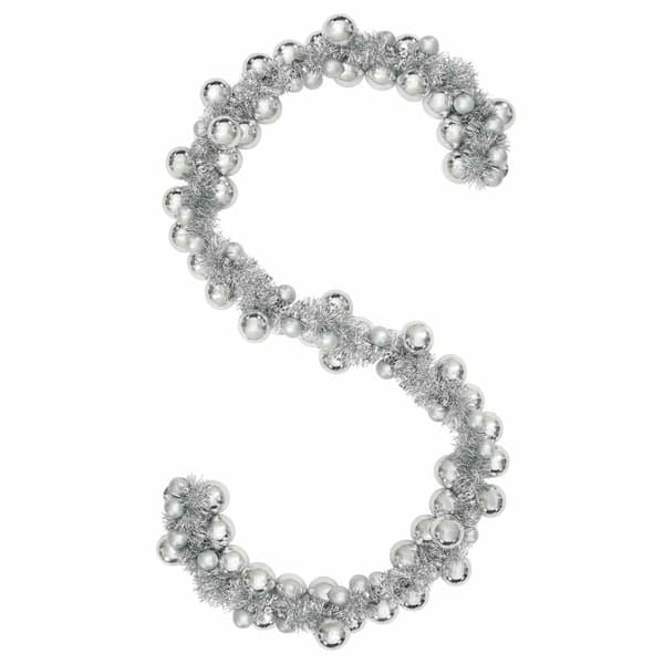 Julkulagirland Silver 186 cm Polystyren