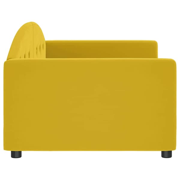 Dagbädd gul 90x200 cm sammet