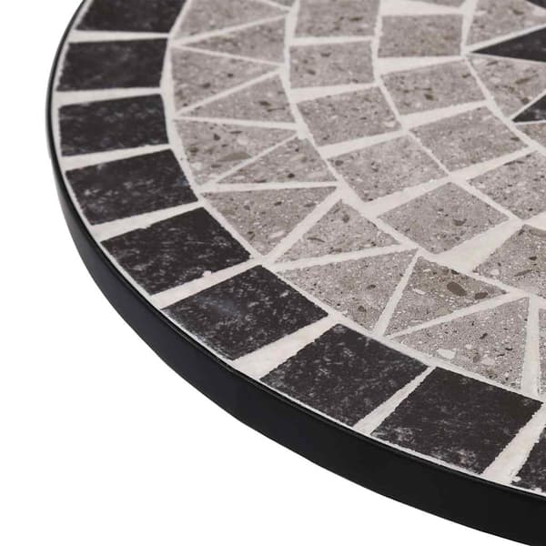Mosaikbord brun 60 cm keramik