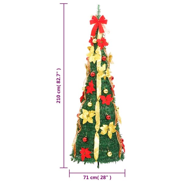 Plastgran pop-up 200 LED grön 210 cm