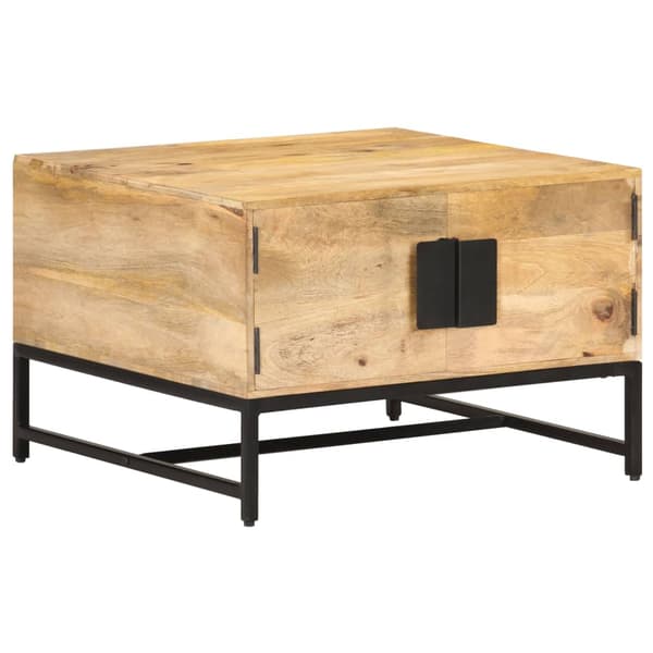 Soffbord 67x67x45 cm massivt mangoträ