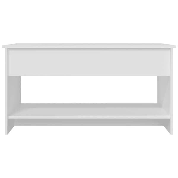 Soffbord vit 102x50x52,5 cm konstruerat trä