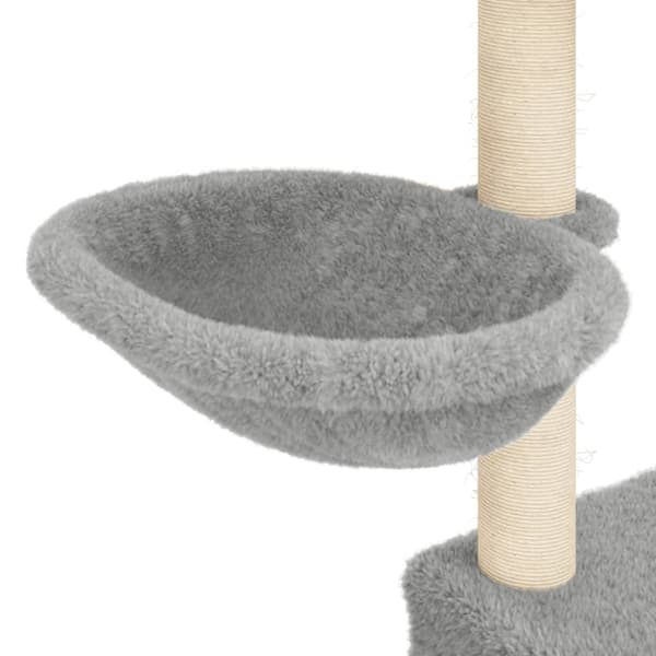 Klösträd med sisalpelare ljusgrå 83 cm