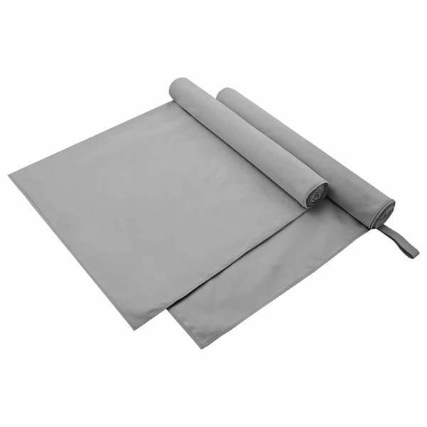 Sporthanddukar 2 st Mörkgrå 90 x 180 cm