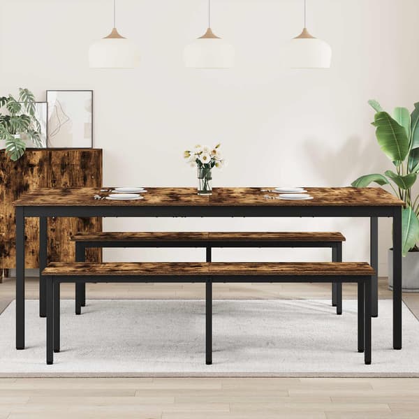 Matbord 2 pcs 200 x 100 x 75 cm Konstruerat trä