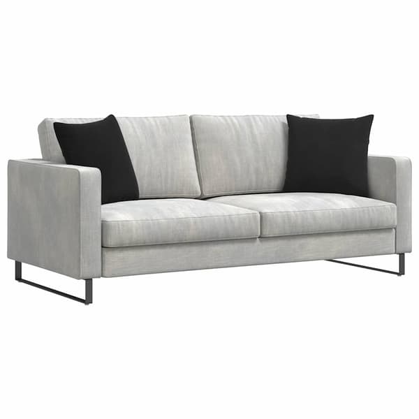 Sofakuddar 2 pcs Svart 45 x 45 cm Kordread tyg