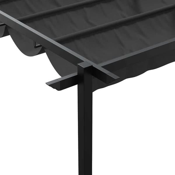 Paviljong 300 x 300 x 200 cm Antracit Polyester