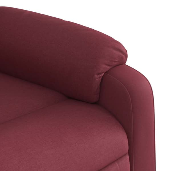 Reclinerfåtölj vinröd tyg