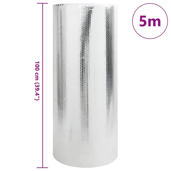Värmereflektor för element Silver 5 x 1 m polyeten