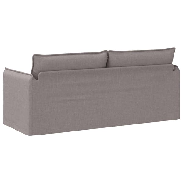 Soffa Taupe 196 x 82 x 85 cm tyg