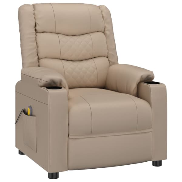 Reclinerfåtölj cappuccino konstläder