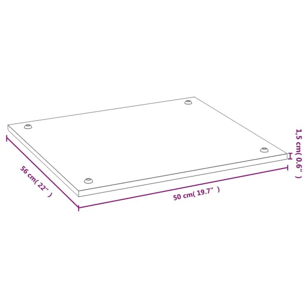 Spisskydd 50x56x1,5 cm bambu