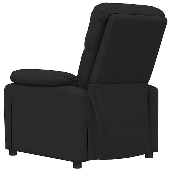 Massagefåtölj svart tyg