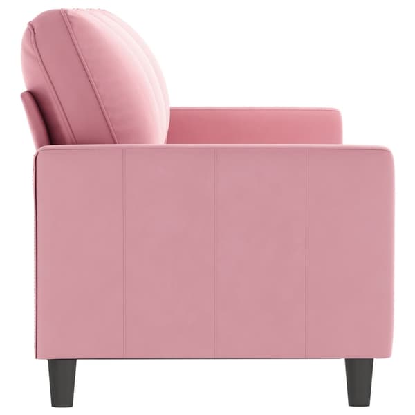 3-sitssoffa rosa 180 cm sammet