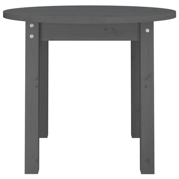 Soffbord grå Ø 55x45 cm massivt furu
