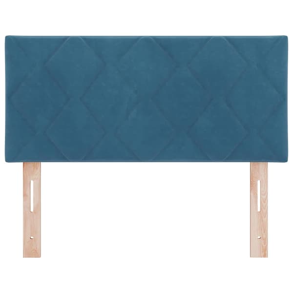 Huvudgavel Mörkblå 90 cm Sammet