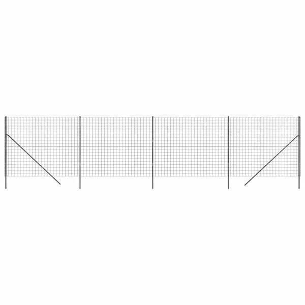 Stängsel antracit 2,2x10 m galvaniserat stål