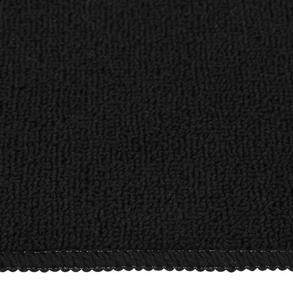 Trappstegsmattor halkfri 15 st 60x25 cm svart rektangulär