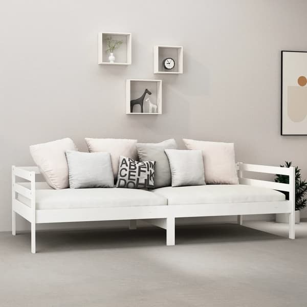Dagbädd vit massiv furu 90x200 cm
