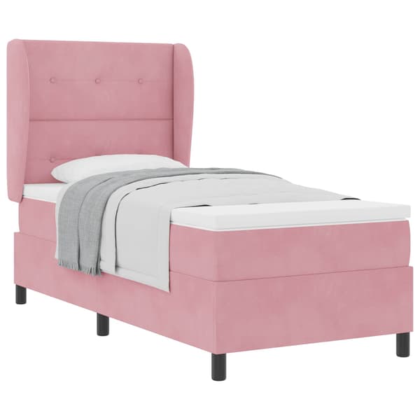 Bäddfjäder med madrass Rosa 200 x 90 cm Polyester