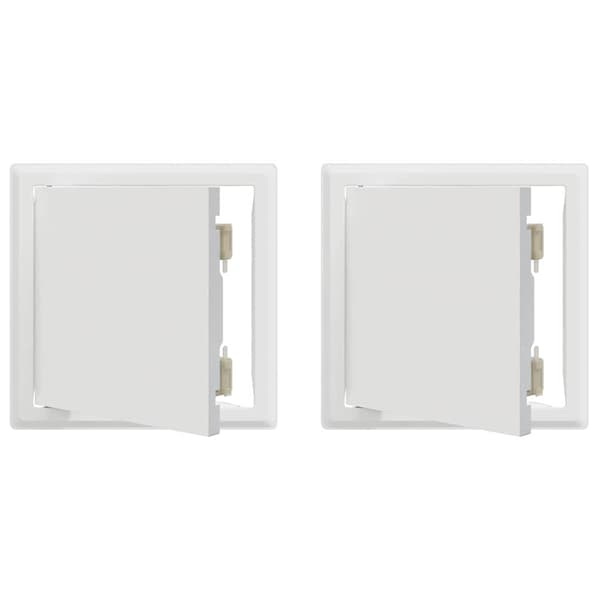 Åtkomstpanel 2 pcs Vit 23 x 23 x 3 cm Stål