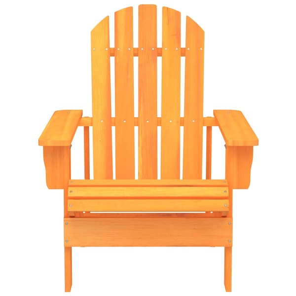 Adirondackstol massivt granträ orange