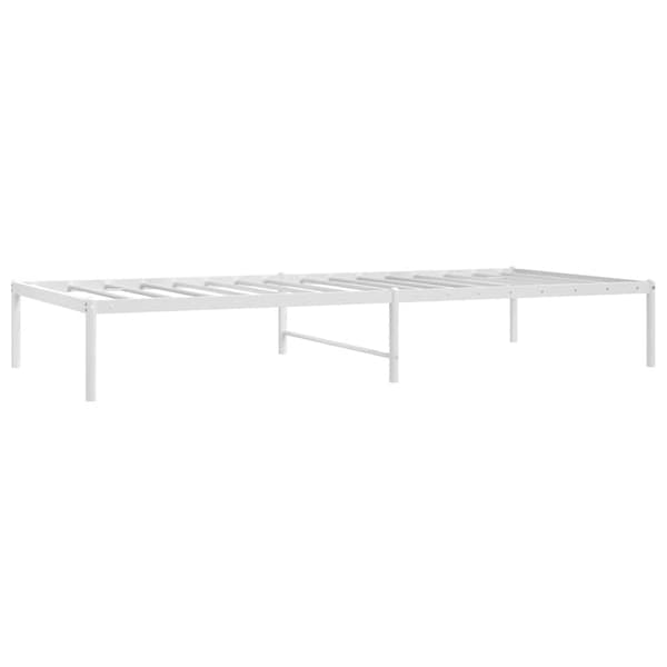 Sängram metall vit 90x200 cm