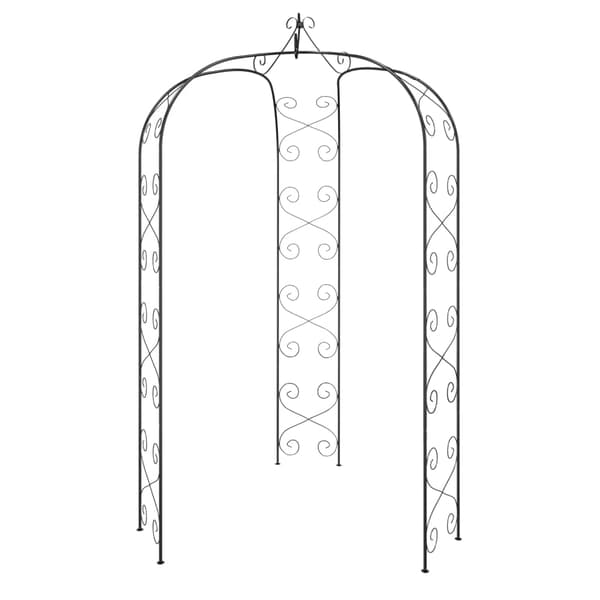Rosenbåge svart Ø180x255 cm stål
