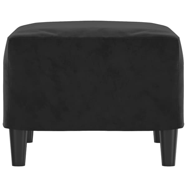 Fotpall svart 60x50x41 cm sammet