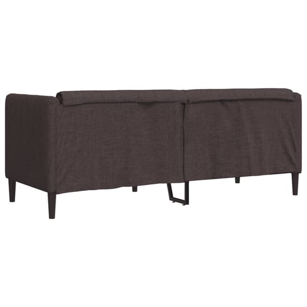 Soffa 2-sits mörkbrun tyg