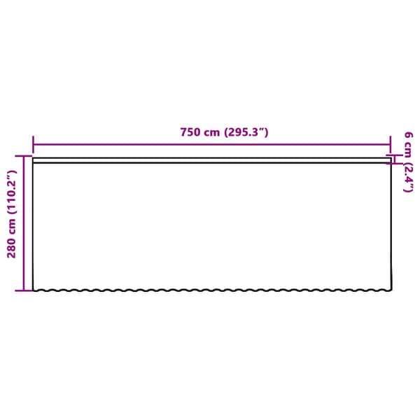 Spetsgardin med gardiner Blommor Vit 280 x 750 cm Polyester