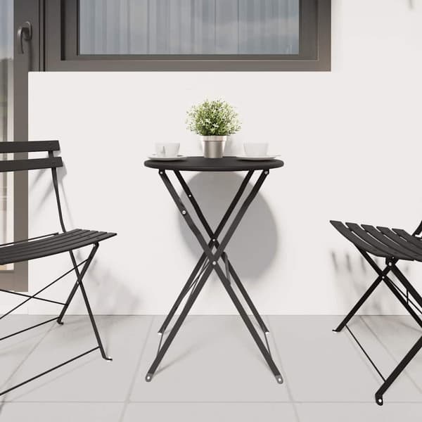 Bistrobord Antracit Ø 50 x 71 cm Pulverlackerad stål