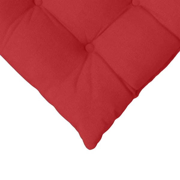 Sittkuddar 4 pcs Röd 40 x 40 x 6 cm tyg