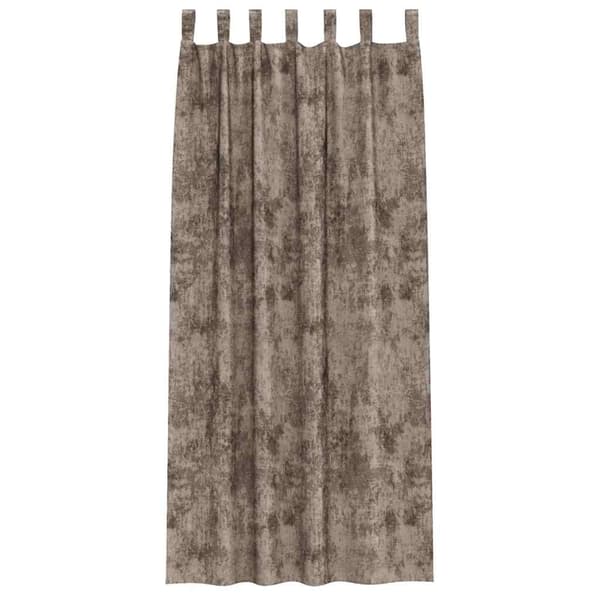 Sammetsgardiner 2 pcs Cappuccino 260 x 140 cm Sammet