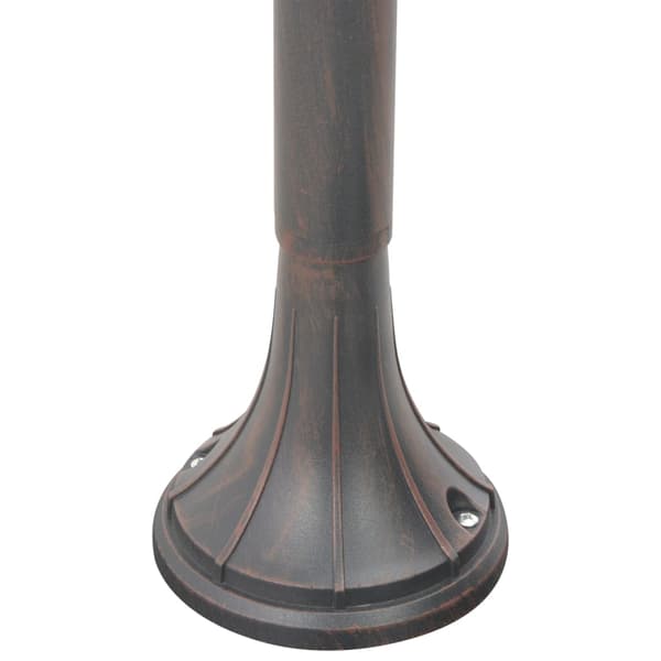 Lyktstolpe för trädgård E27 120 cm aluminium brons