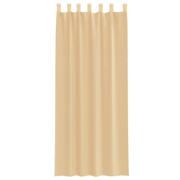 Voile gardiner med stångfickor 2 st sand