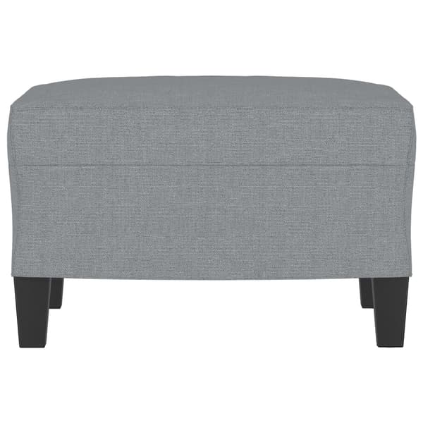 Fotpall Ljusgrå 60x50x41 cm tyg