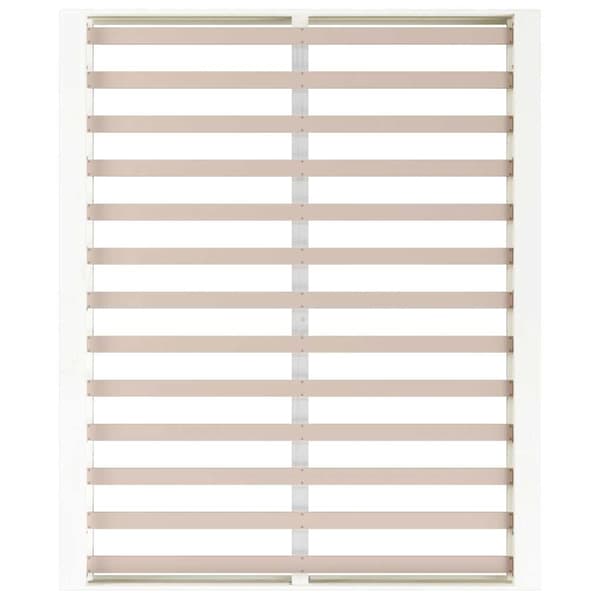 Sängram vit 160x200 cm massivt trä