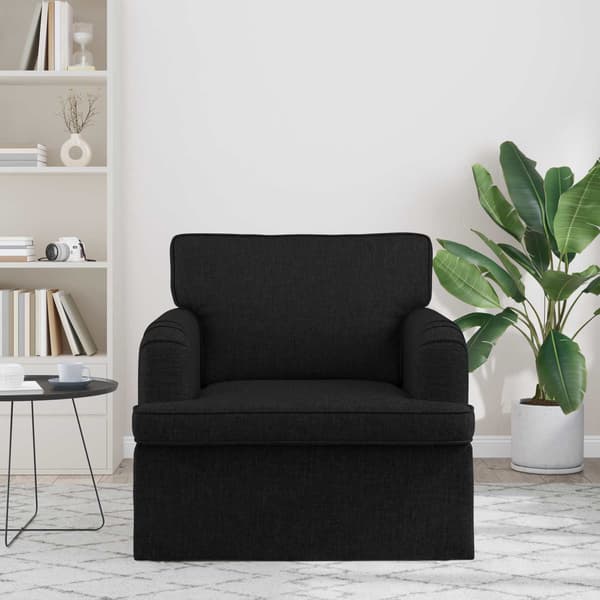 Soffa Svart 84 x 80 x 85 cm tyg