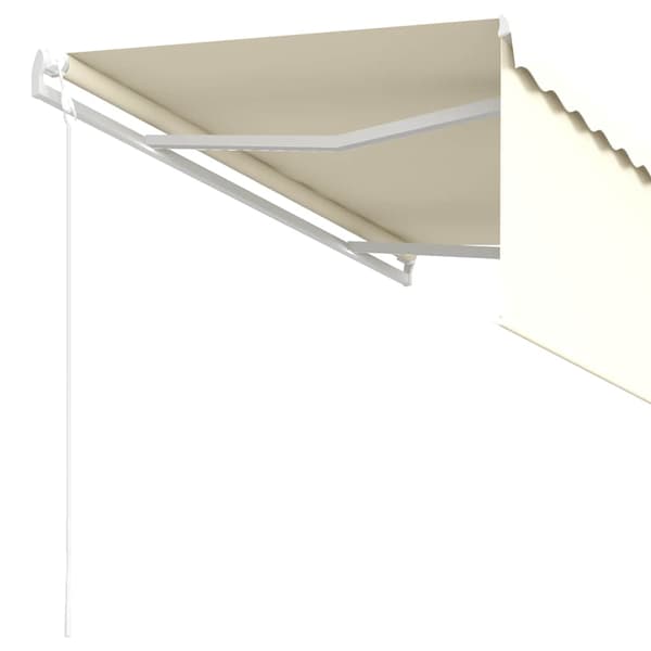 Automatiserad markis med rullgardin 3x2,5m cm gräddvit