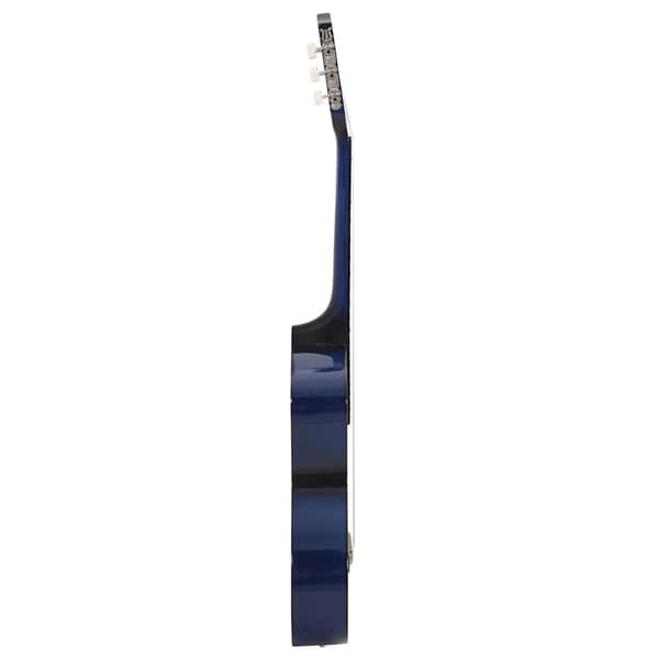 Westerngitarr med cutaway 6 strängar blå 38"
