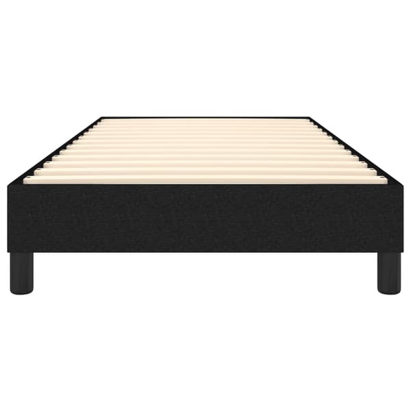 Boxspring-sängram svart 90x190cm tyg