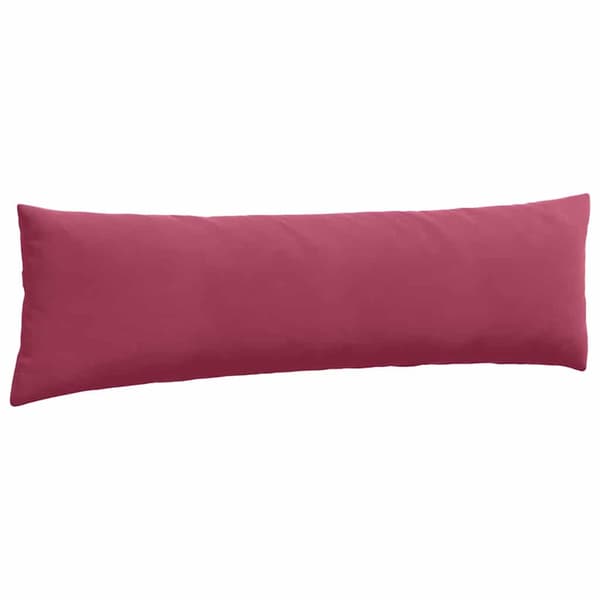 Sofakuddar 2 pcs Vinröd 145 x 40 cm Kordread tyg