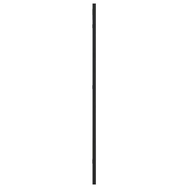 Väggspegel svart 40x80 cm rektangulär järn