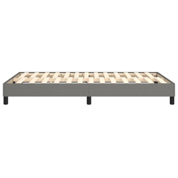Boxspring-sängram mörkgrå 120x200 cm tyg