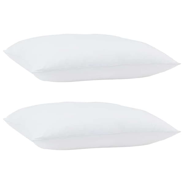 Kudde 2 st 60 x 60 x 20 cm Polyester Vit