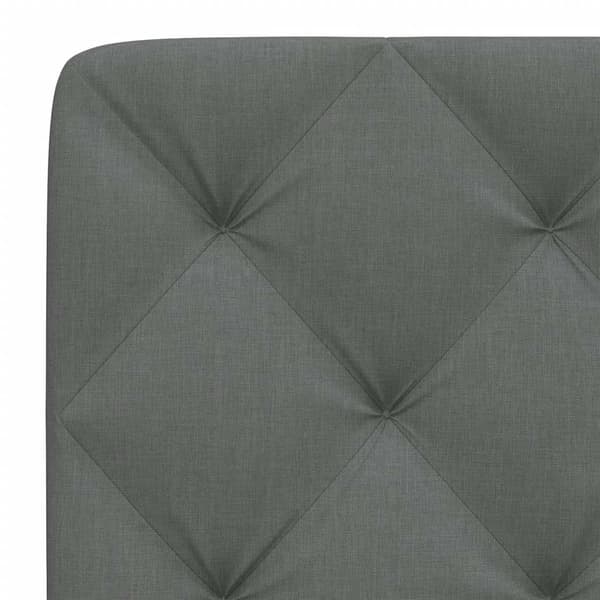 Headboard Cushion Dark Grey 120 cm Fabric