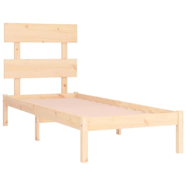 Sängram massivt trä 90x190 cm