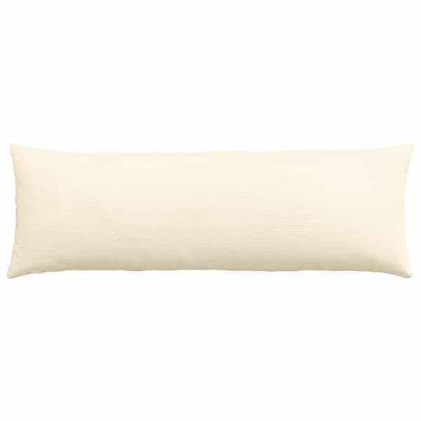 Sofakuddar 2 pcs Kräm 120 x 40 cm Kordread tyg